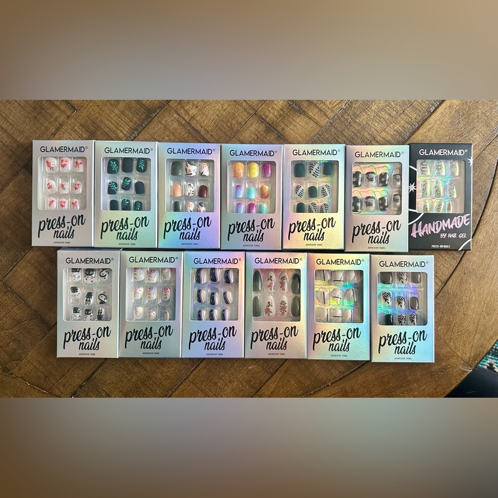 Bundle of 13 Sets of Glammermaid Press-on Nails